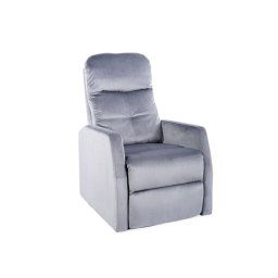 Relaxačné kreslo ARES VELVET, sivá bluvel 14