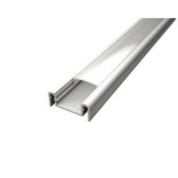LED Solution Nástenný profil pre LED pásiky N9 biely Vyberte variantu a dĺžku: Profil + Nacvakávacie opálový difúzor 1m LP113W-1M_LP-UNICOV1-MLK-1M