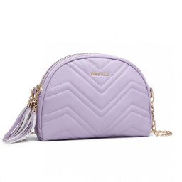 Fialová okrúhla crossbody kabelka "Moonlight"