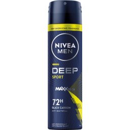 Nivea Men Deep BLACK Carbon Sport deospray 150 ml