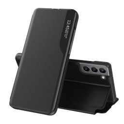 Hurtel Eco Leather View Case, Samsung Galaxy S22 Plus, čierne