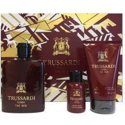 Trussardi Uomo The Red SET: Toaletná voda 100ml + Sprchový gél 100ml + Mydlo na bradu 50ml