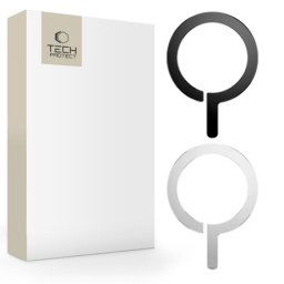 Tech-Protect Metal Ring magnetický krúžok pre MagSafe 2ks, čierny / strieborný