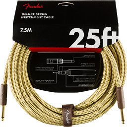 Nástrojový kábel série Deluxe, rovný/rovný 7,5m 25' tweed Fender