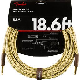 Nástrojový kábel série Deluxe, rovný/rovný 5,5m 18,6' tweed Fender