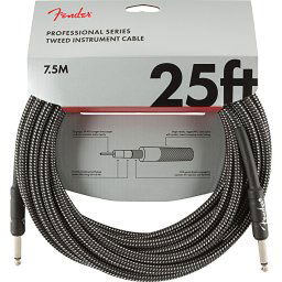 Nástrojový kábel série Professional, rovný/rovný 7,5m 25' sivý tweed Fender