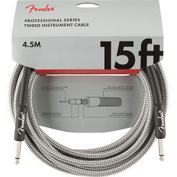 Nástrojový kábel série Professional, rovný/rovný 4,5m 15' biely tweed Fender