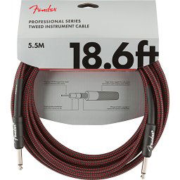 Nástrojový kábel série Professional, rovný/rovný 5,5m 18,6' red tweed Fender