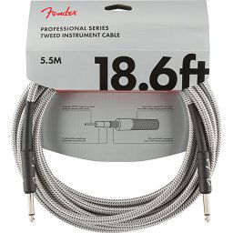 Nástrojový kábel série Professional, rovný/rovný 5,5m 18,6' biely tweed Fender