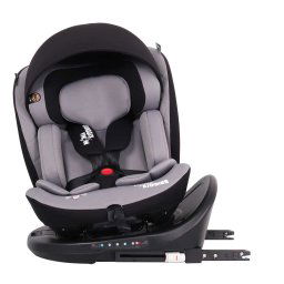 ISOFIX 360 rotan bezpenostn autosedaka Mama Kiddies iSize Power GT2 (40-150 cm) v sivej farbe s darekom - slnenou clonou