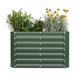 Blumfeldt High Grow Straight vyvýšený záhon, 600 L, Ergonomický, Odolný voči poveternostným vplyvom, Otvorená základňa