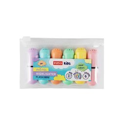 Zvýrazňovač EASY Flash Mini Pastel 6ks
