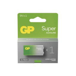 Batéria 6F22 (9V) alkalická GP Super 9V 1ks
