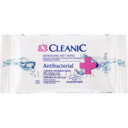 Cleanic ANTIBACTERIAL vlhčené obrúsky 15ks