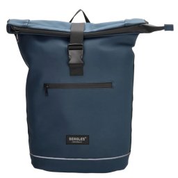 Tmavomodrý vodeodolný objemný ruksak "Raindrop“