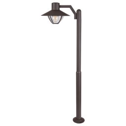 Rabalux Hnedá záhradná lampa Almada pre žiarovku E27 103cm 7886