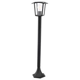 Rabalux Čierna záhradná lampa Taverna pre žiarovku E27 90cm 7129