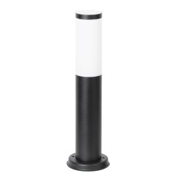 Rabalux Čierny záhradný stĺpik Black Torch pre žiarovku E27 45cm 8147