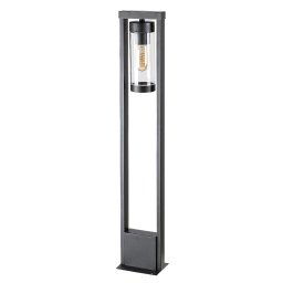 Rabalux Čierny záhradný stĺpik Kolta pre žiarovku E27 80cm 7387