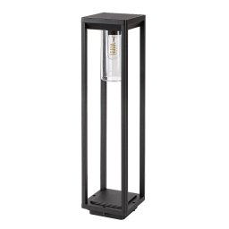 Rabalux Čierny záhradný stĺpik Zernest pre žiarovku E27 60cm 77087