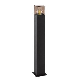 Rabalux Čierny záhradný stĺpik Loanda pre žiarovku E27 65cm 77082