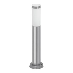 Rabalux Chrómový záhradný stĺpik Inox Torch pre žiarovku E27 45cm 8263