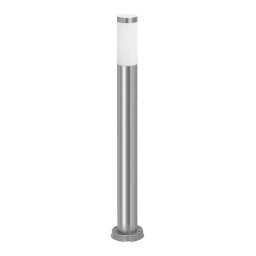 Rabalux Chrómový záhradný stĺpik Inox Torch pre žiarovku E27 65cm 8264