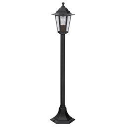 Rabalux Čierna záhradná lampa Velence pre žiarovku E27 105cm 8210