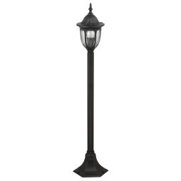 Rabalux Čierna záhradná lampa Milano pre žiarovku E27 102cm 8345