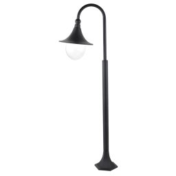 Rabalux Čierna záhradná lampa Konstanz pre žiarovku E27 120cm 8247