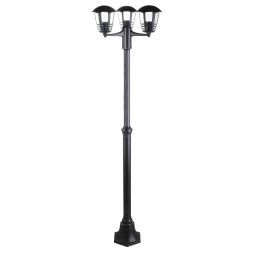 Rabalux Čierna záhradná lampa Marseille pre žiarovku 3x E27 181cm 8569
