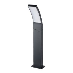 Rabalux Antracitový záhradný LED stĺpik Palanga 12W IP44 80cm 7506