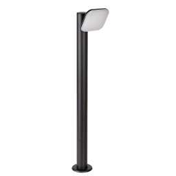 Rabalux Čierne záhradné LED stĺpikové svietidlo Odiel náklopné 12W IP44 80cm 77060
