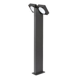 Rabalux Antracitové záhradné LED stĺpikové svietidlo Telde náklopné 14W IP54 75cm 77102