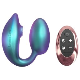 Wonderlover - stimultor klitorisu a G-bodu (kovov zelen)