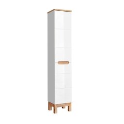 Kúpeľňová skrinka CMD BALI WHITE 804 biela/biely vysoký lesk