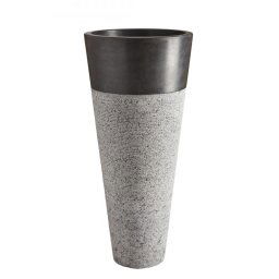Voľne stojace kamenné umývadlo Pedestal Hammered Black