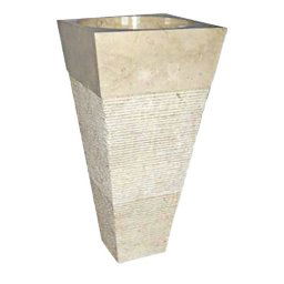 Voľne stojace kamenné umývadlo Pedestal IDS 141 Cream