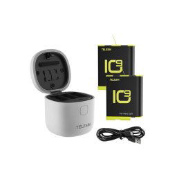 Nabíjačka Allin box TELESIN pre GoPro Hero 9 / Hero 10 + 2 batérie