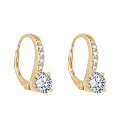 Olivie Strieborné náušnice GOLD 5143