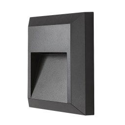 Rabalux Antracitové schodiskové LED svietidlo Trento 4W IP65 77105