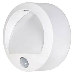 Rabalux Biele schodiskové LED svietidlo s pohybovým čidlom Amarillo 1,5W IP44 7980