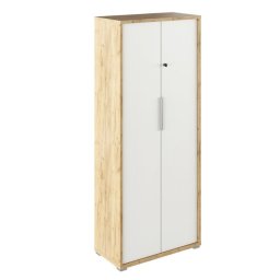 Kondela Skiňa so zámkom, 75cm, dub artisan, biela, RIOMA TYP 31