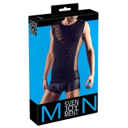 Svenjoyment - ierny nurovac pnsky top - M