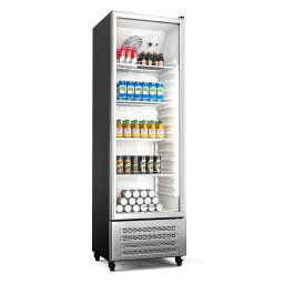 Klarstein GrandCooler chladnička na nápoje, 306 l, LED osvetlenie, s kolieskami, 4 police
