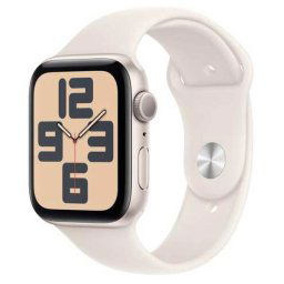 Apple Watch SE GPS 44mm Starlight Aluminium Case with Starlight Sport Band - SM MXEU3QCA