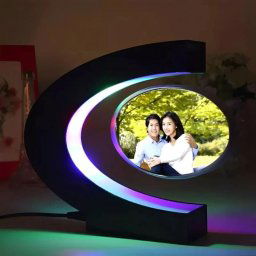Levitujúci fotorámik vznášajúci sa (magnetický) s RGB farebným osvetlením