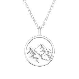 Olivie Strieborný náhrdelník SILVER MOUNTAIN 7664