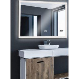 Aquamarin Kúpeľňové zrkadlo s LED osvetlením, 80 x 60 cm