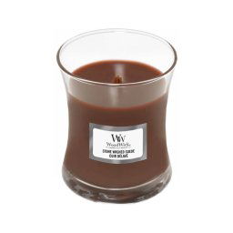 WoodWick Stone Washed Suede, Vonná Sviečka 85g